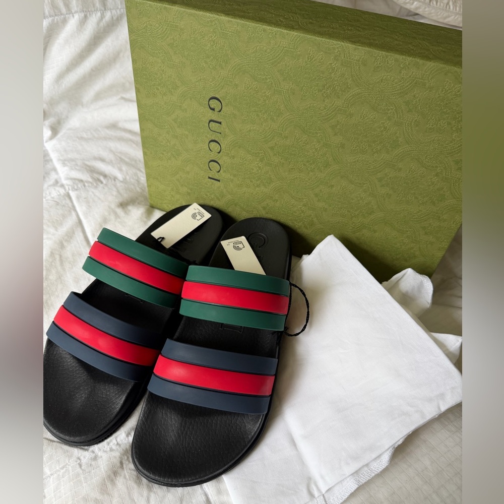 Gucci 100% Authentic Men Slides US Size 10